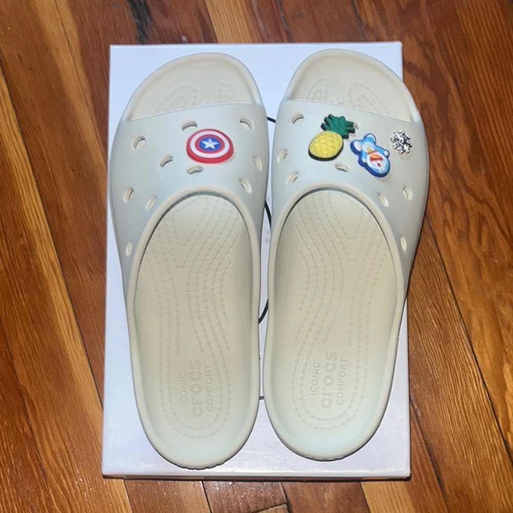 CROCS Women Bone Slide Sandals